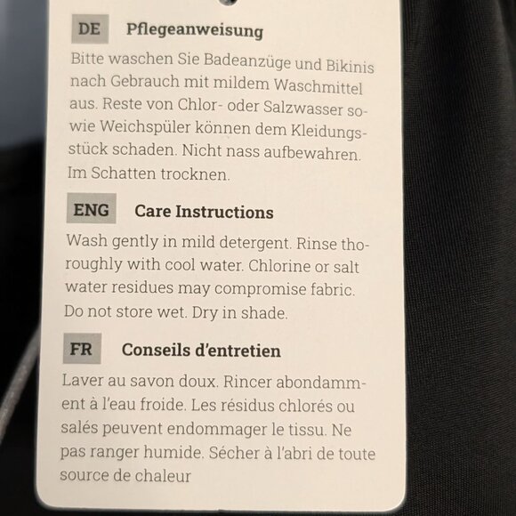 Womens Ravello Black Tankini Swim Top S Adjustable Straps Contrast Piping NWT - Picture 6 of 16